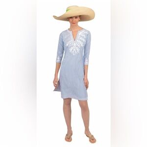 Gretchen Scott-Embroidered Tunic Dress “The Reef”